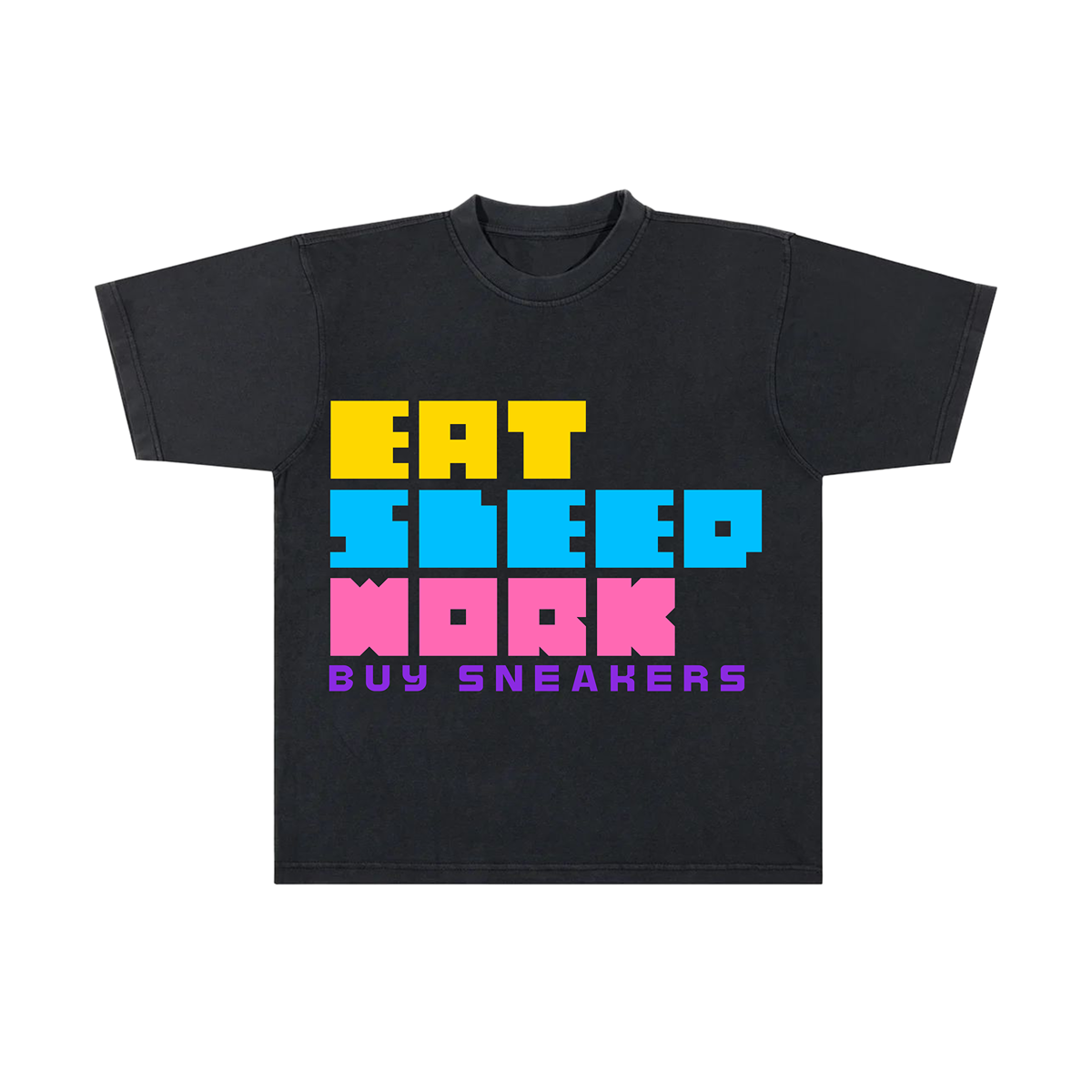 " EAT SLEEP WORK" Heavyweight Tee image 0